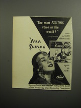 1951 Capitol Records Xtabay Album Ad - The most exciting voice in the world!  - £14.74 GBP
