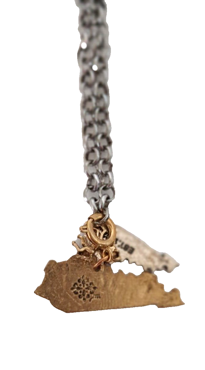American Eagle Outfitters 16" Charm Necklace Horse  State of Kentucky  Est. 1792 - $14.00