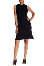 New Bobeau Dress Womens XS Black Shift Athleisure Hooded Velvet Insert C... - £13.95 GBP