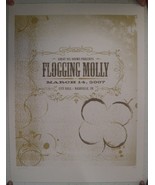Flogging Molly Poster Silkscreen City Hall Nashville Tennessee March 14 ... - €194,75 EUR