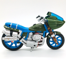 Vtg 2002 Teenage Mutant Ninja Turtles Motorcycle Blue Bike Mirage TMNT Toy 8.5” - £11.44 GBP