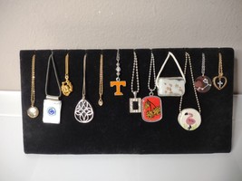 Lot Of 12 Pendant Necklaces Locket, Letter T, Nugget, Heart, Flamingo, Cherrys - $35.00