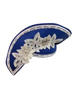 Deborah New York Blue Floral Lace Trim Womens Hat - £22.20 GBP