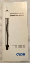 ORION Brand ROSS pH Electrodes Instruction Manual models 8005 8101 8155 ... - £11.17 GBP