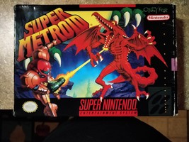 Super Metroid SNES Video Game Complete Authentic CIB Excellent Condition 1994 - £254.23 GBP