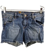 Kut from Kloth Blue Distressed Jean Shorts Size 8 Denim Womens Short 32x... - $545.85 MXN