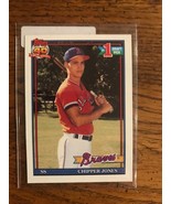 Chipper Jones 1st Draft Pick 1991 Topps (1058) - $2.00