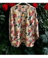 Disney Mickey Mouse Goofy Hawaii Surf Medical Scrub Tops SIZE 3XL Long S... - $29.93 CAD
