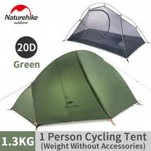 Lightweight 1-Person Cycling Tent with Free Mat - Waterproof and Portable - £99.61 GBP