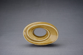Handmade Cremation Keepsake Urn &quot;The Passage&quot; - Small | Dark Sand | Ceramic - £187.84 GBP+
