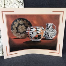 Vintage Poster Art Print Native American Pottery 16”x20” Signed NOS - £10.36 GBP