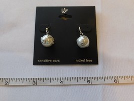 Lane Bryant Ladies Women&#39;s 1 pair Earrings Silver Tone 96489473 Onesz NEW NOS - £10.27 GBP
