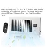 Super Quiet Register Booster Fan 4&quot; x 10&quot; - Upgrade Smart Register White - $53.54 CAD