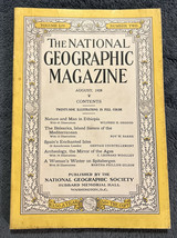 National Geographic Magazine August 1928 Ethiopia Balearics Islands Archaeology - £8.88 GBP
