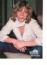 Leif Garrett teen magazine pinup clipping white scarf open shirt jeans 1... - $5.00