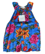 Cynthia Rowley Women&#39;s Blouse Top Sleeveless Halter 100%Rayon Size S Blu... - $368.72 MXN