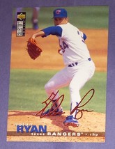 1995 Collector&#39;s Choice Nolan Ryan #46  Texas Rangers Silver Signature - £4.00 GBP