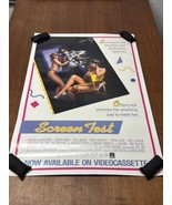 Vintage 1985 Original Movie Poster VhS Release SCREEN TEST  28&quot; x 41&quot; - $34.65