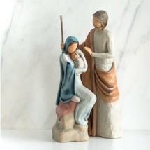 The Holy Family Big Nativity Hand Painted Figurine By Willow Tree Susan Lordi - £195.37 GBP