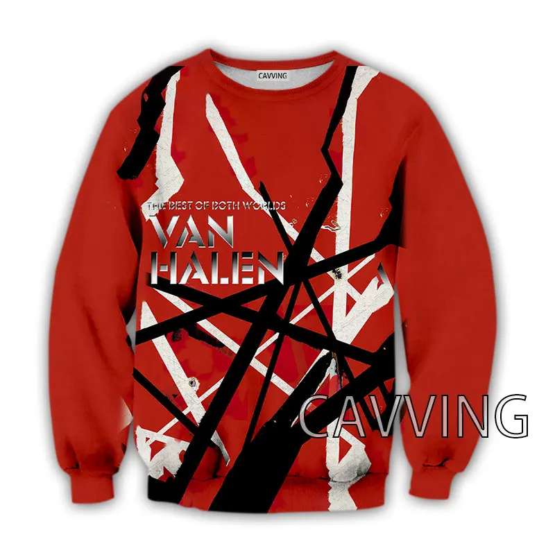 CAVVING 3D Printed  Van Halen    Crewneck s Harajuku Styles Tops Long Sleeve s f - £105.39 GBP
