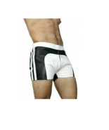 Black & White 100%Men Gym Short  Leather Pants Boxer Genuine Lambskin Sp... - €79,10 EUR+ Black & White 100%Men Gym Short  Leather Pants Boxer Genuine Lambskin Sp... - €79,10 EUR+