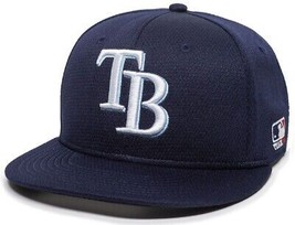Tampa Bay Rays MLB OC Sports Navy Blue Flat Brim Hat Cap Adult Men&#39;s Adjustable - £15.65 GBP