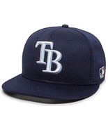 Tampa Bay Rays MLB OC Sports Navy Blue Flat Brim Hat Cap Adult Men&#39;s Adj... - £15.73 GBP