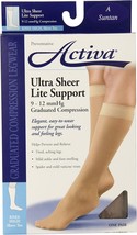 Activa UltraSheer Lite Support Knee High 9-12mmHg (Suntan) Size A - $18.70