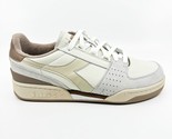 Diadora Davis Leather Premium White Sandshell Natural Mens Retro Sneakers - $67.95