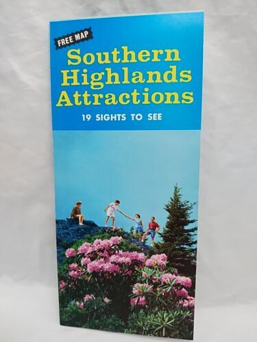 Vintage Southern Highlands Attractions 19 Sights To See Brochure - $9.89