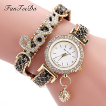 FanTeeDa Brand Women Bracelet Watches Ladies Watch Rhinestones Clock Womens Fash - £11.98 GBP