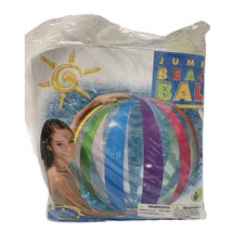 Intex Jumbo Beach Ball 42 Inch The Wet Set Stripes 2010 Rare #59065EP Sealed - £39.56 GBP