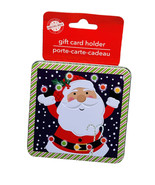 Christmas Gift Card Tin Holder4x4 Inches/Santa/Christmas House/Seasonal/... - $12.75