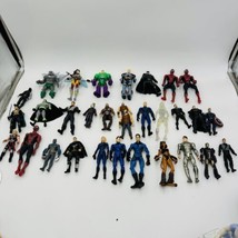 Vintage Action Figurines Marvel Dc Lot 31 Pieces Plastic Mixed Toys - £58.14 GBP