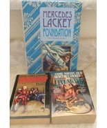 3 MERCEDES LACKEY BOOKS Foundation in HC/ Summoned to Tourney/ Elvenbane... - £7.67 GBP