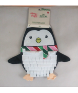 NWT Merry &amp; Bright Cat Snuffle Mat Treat Hiding Fun Penguin Design - $4.94