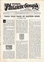 Weekly Philatelic Gossip May 12, 1934 Stamp Collecting Magazine - £3.88 GBP