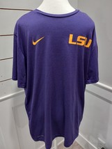 Nike Dri Fit LSU Tigers T-Shirt Adult Men Size XL Purple - £12.77 GBP