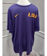 Nike Dri Fit LSU Tigers T-Shirt Adult Men Size XL Purple - £12.58 GBP
