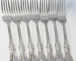 Wallace Ashford Dinner Forks 7 3/4&quot; 18/10 Stainless Lot of 7 - £42.89 GBP