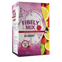 Donutt Fibely Mix Fiber Powder Drink Dietary Supplement Mixed Berry Flavor - $28.72