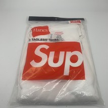 Supreme Hanes Tank Tops 3 Pack White Unisex Adult Mens Shirt Top Size Small - £54.52 GBP
