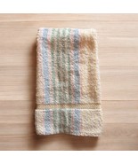 Vintage Retro Cannon Portifino Striped Pastel Hand Towel Grannycore 100%... - $9.49