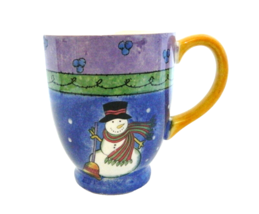 The Sweet Shoppe Christmas Coffee Mug Cup by Sango Sue Zipkin Snowman 3041 - $14.73