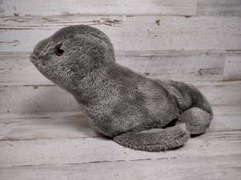 Vintage R Dakin Gray Arctic Harp Seal Plush Stuffed Animal Nutshell Fill... - £5.07 GBP