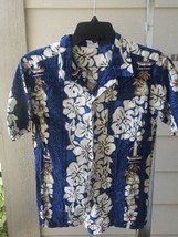 Men&#39;s Hawaiian Shirt SZ S 100% Cotton  Made In Hawaii - £13.97 GBP