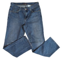 Eddie Bauer Womens Medium Wash Denim Straight Leg Blue Mom Jeans Sz 6 - $14.84