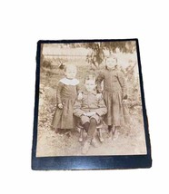 Cabinet Card Antique 1880-1890 Siblings Boy And  2 Girl High Society Children - £10.35 GBP