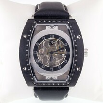 Montre Automatique En Acier Inoxydable Kc Diamond Skeleton 6202-9617M - $235.80