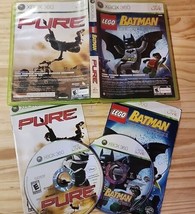 Lego Batman The Videogame + Pure Microsoft Xbox 360 Tested and Working Complete - £6.49 GBP